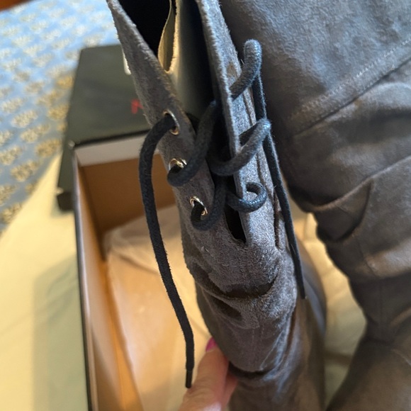 Newport News Dark Gray Heeled Boots - Picture 4 of 5